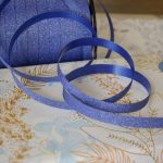 Nouveauté ! Fabriqué en France bolduc ruban paillettes bleu foncé 10mm