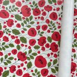 Rouleau de papier cadeau FSC recyclable 70cm 50m Coquelicots