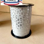 Nouveauté ! Fabriqué en France bolduc ruban ETOILES argentées Miroir Mat 10mm