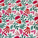 Papier Cadeau formes inspiration Matisse 70cm 50Cm FSC Recyclable Europe